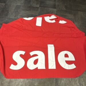 72in X 30in Red Fabric Tablecloth SALE Table Retail Supplies‎ Flea Market Booth